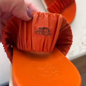Sorel Vibrant Orange Slide Sandals